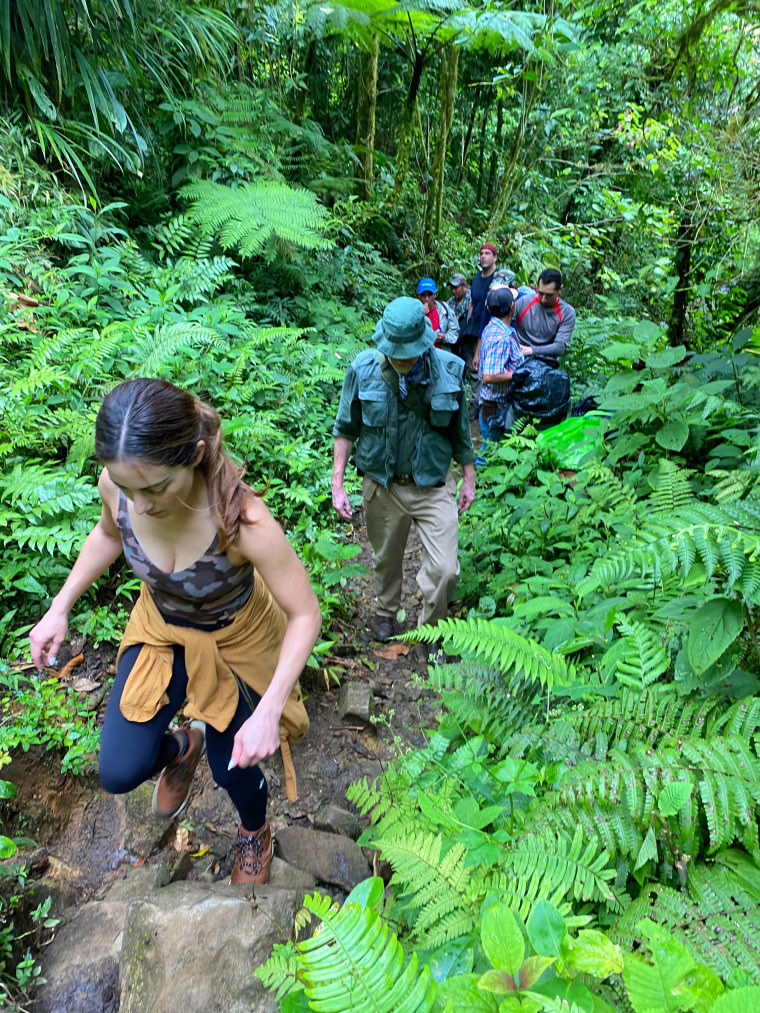 Mariana Atencio walks through the jungle in Boquete, Panama