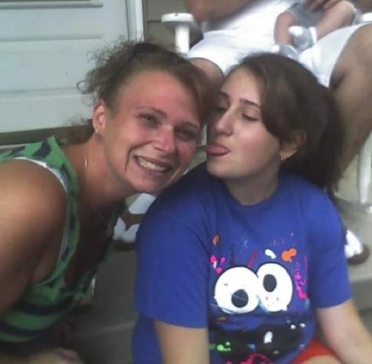 Dana and her eldest daughter.