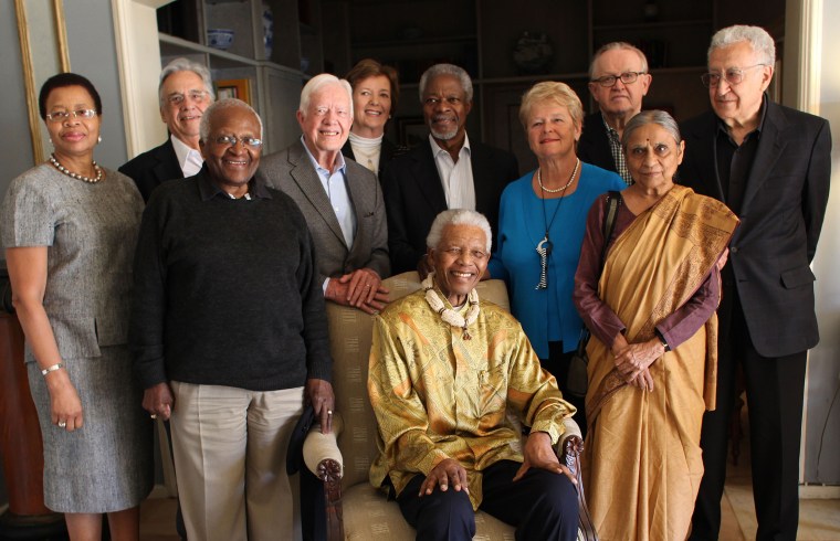 Nelson Mandela Is Reunited With The Edlers Three Years After He Launched The Group