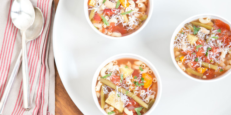 Recipe for slow-cooker minestrone soup