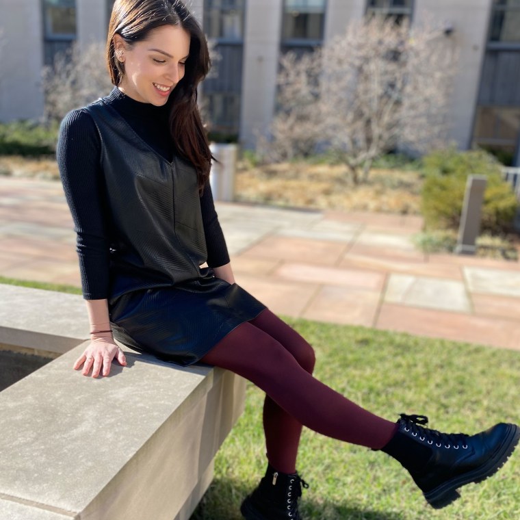 A No nonsense Style Remix Using Colorful Tights for Fall