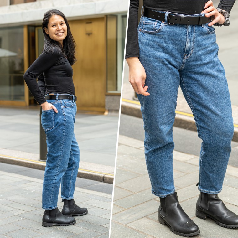 We tried American Eagle's mom jeans — here's what we thought