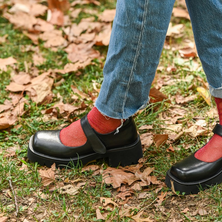 While you don't have to, stylist Samantha Brown says wearing socks with shoes like Uggs, loafers or slippers will help preserve them and keep them odor-free.