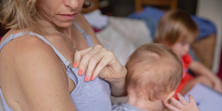 Fashion Prengant Women Bra Maternity Bra Front Open Breast-feeding Bra  Solid Color On