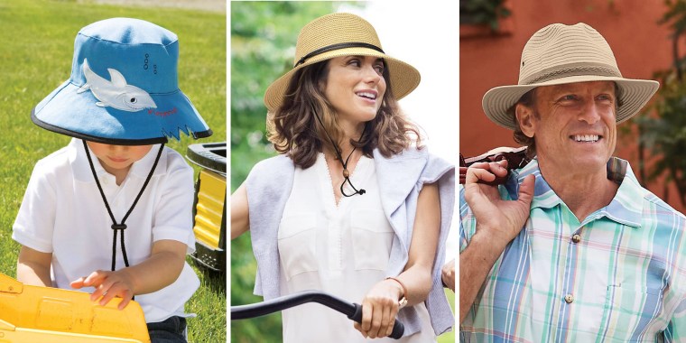 Hats with store spf protection