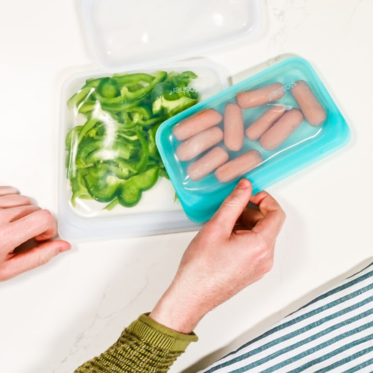 Stasher's reusable bags, which is our pick for Most Versatile, also comes in Snack and Sandwich sizes (pictured above). But we like them because they can be used for all kinds of food storage and are safe for the microwave, oven, freezer — and even sous vide.