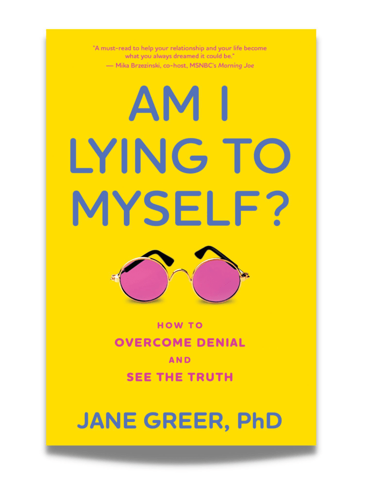 Dr. Jane Greer addresses denial tendencies in her 2023 book, "AM I LYING TO MYSELF? How To Overcome Denial and See The Truth"