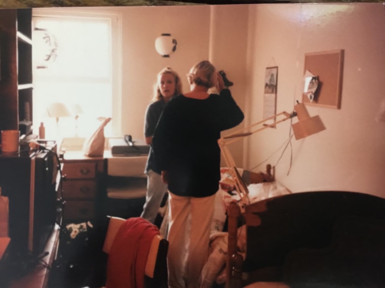 Mika Brzezinski's mom, Emilie, helping Mika move into her college dorm.