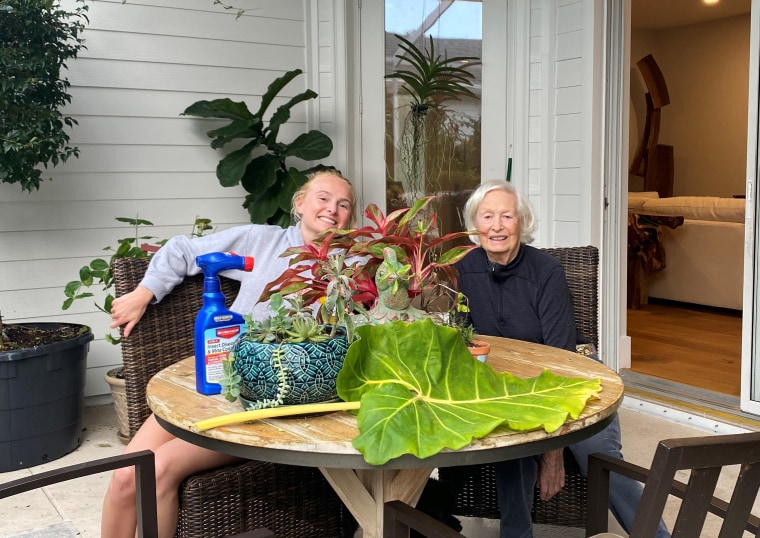 Mika Brzezinski's mom and daughter in Florida.