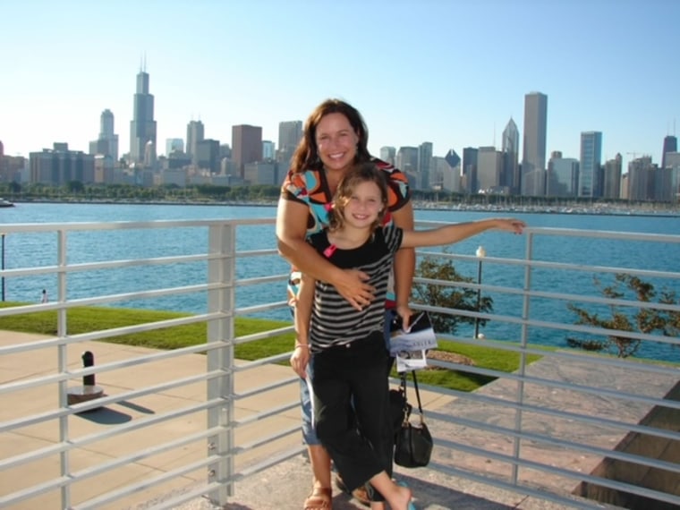 Lauren Boone, as a child, with her mom, Chantel Boone.