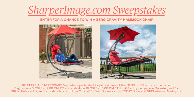 Split image of the Zero Gravity Hammock Chair