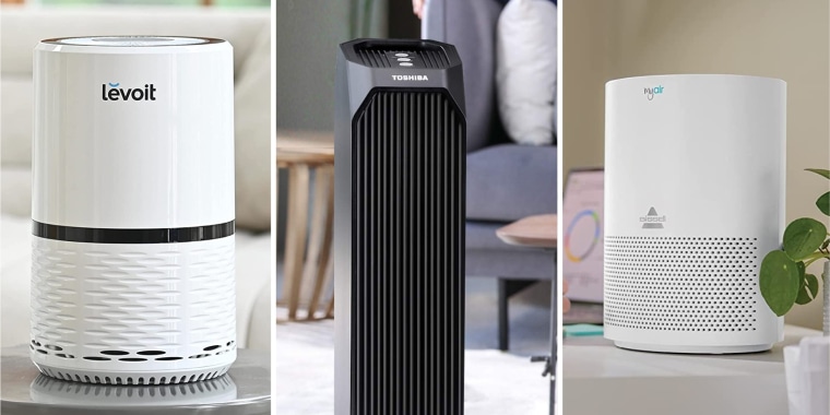 These air purifiers have a HEPA filter,  work best for small spaces and are under $150. 