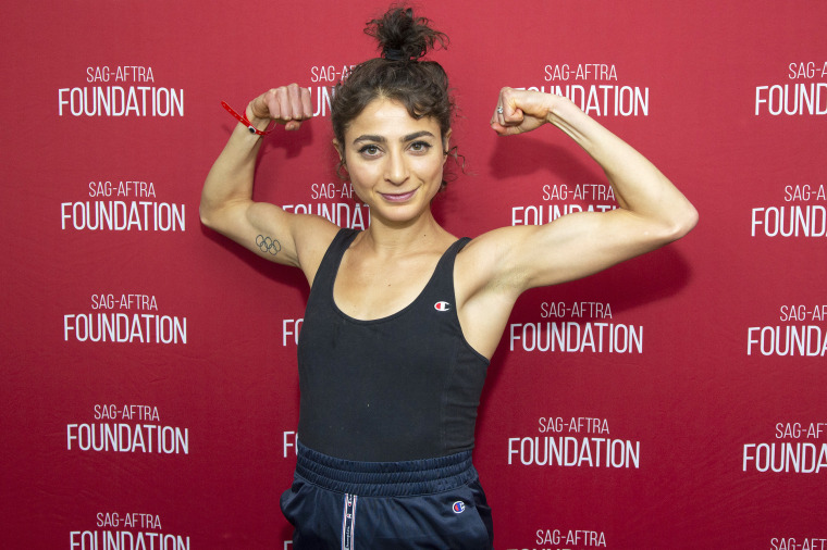 Olympian and actress Alexi Pappas at SAG-AFTRA Foundation Screening Room in Los Angeles, on Feb. 5, 2020.
