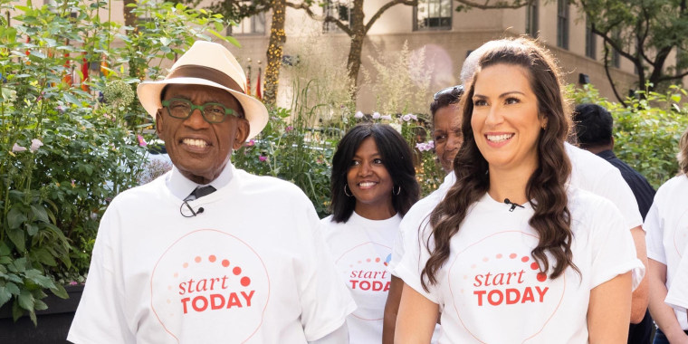 Stephanie Mansour and Al Roker for Start TODAY