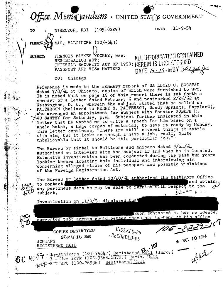 \"It looks as though I have a job...\"