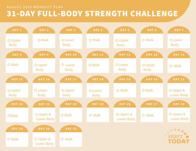 30 day strength training challenge sale