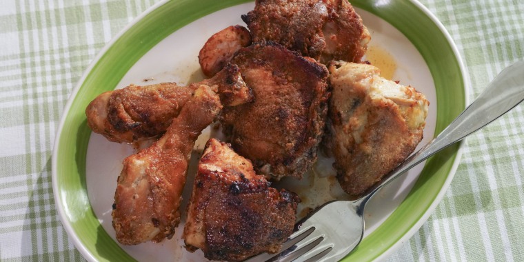 Katie Lee Biegel's Classic Sweet Tea Oven Fried Chicken Beauty, as seen on The Kitchen, Season 38