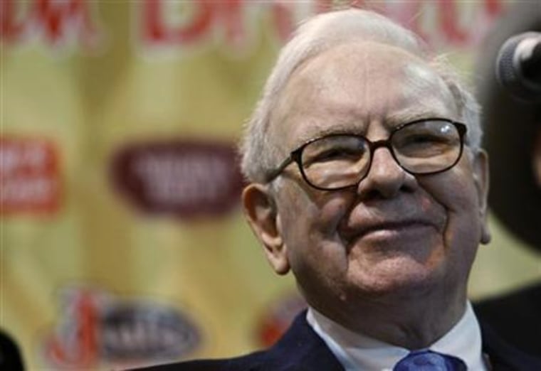 Warren Buffett attends the Berkshire Hathaway annual meeting in Omaha