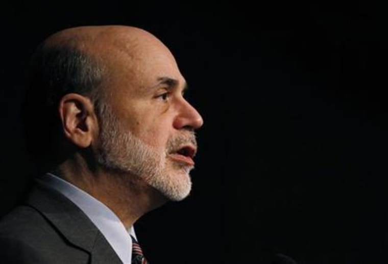 U.S. Federal Reserve Chairman Ben Bernanke speaks at the Citizens Budget Commission Annual Dinner in New York