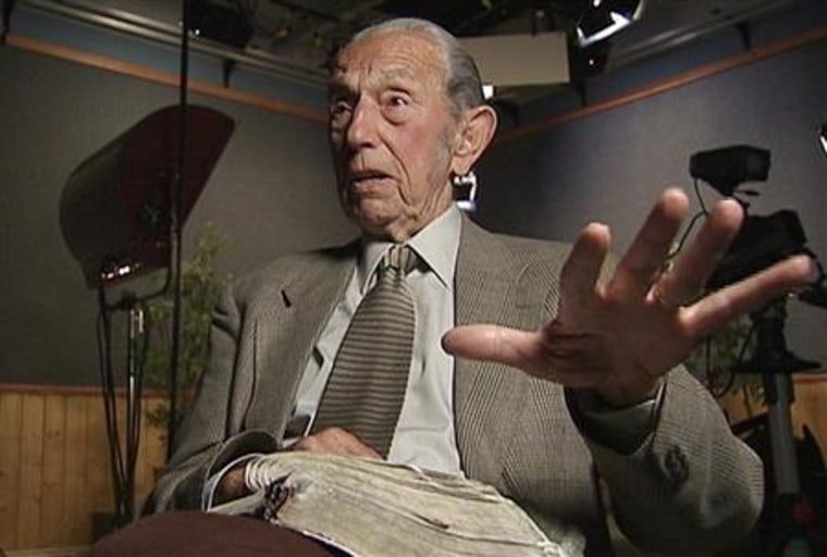 Camping, California evangelical broadcaster who predicts that Judgment Day will come on May 21, 2011, is seen in this still image from video during an interview in Oakland