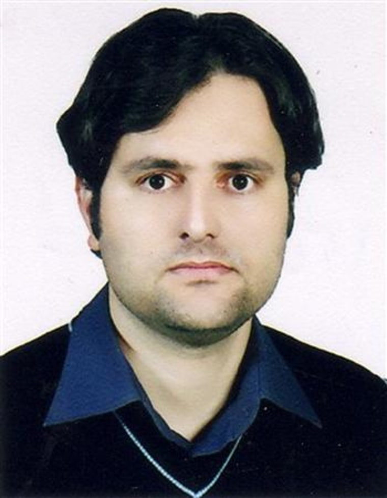 An undated image released by Iran's ISNA news agency of Iranian scientist Darioush Rezaie who was shot dead by a motorcyclist in Tehran