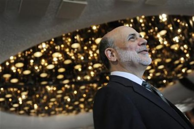 Federal Reserve Chairman Ben Bernanke arrives to speak at a conference on systemic risk, at the Federal Reserve in Washington