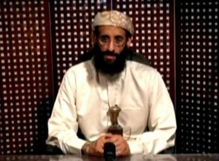 Anwar al-Awlaki, a U.S.-born cleric linked to al Qaeda's Yemen-based wing, gives a religious lecture in an unknown location