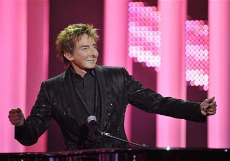 U.S. singer Manilow performs at the annual Nobel Peace Prize Concert in Oslo