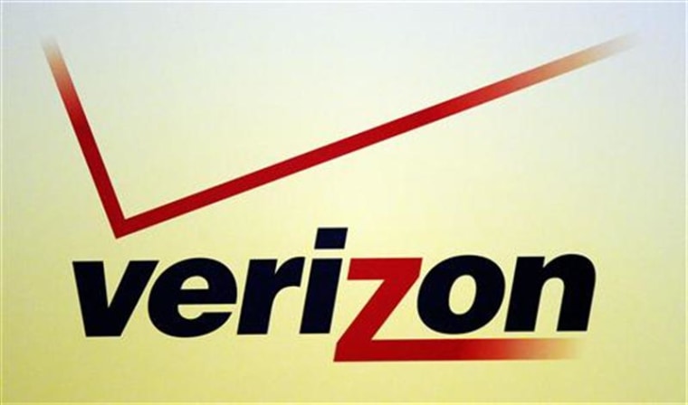 A Verizon logo is seen during the International CTIA WIRELESS Conference &amp; Exposition in New Orleans, Louisiana