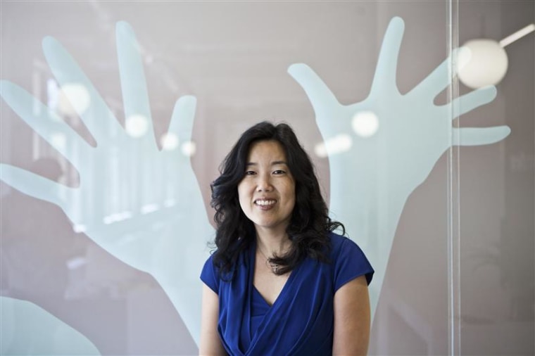 Michelle Rhee, founder and CEO of StudentsFirst, poses in her office in Sacramento
