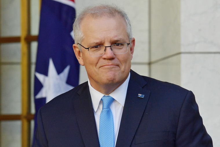 Prime Minister Scott Morrison And Minister for Health Greg Hunt Joint Press Conference As Coronavirus Vaccine Trials Of Candidate Developed By UQ And CSL To Be Abandoned