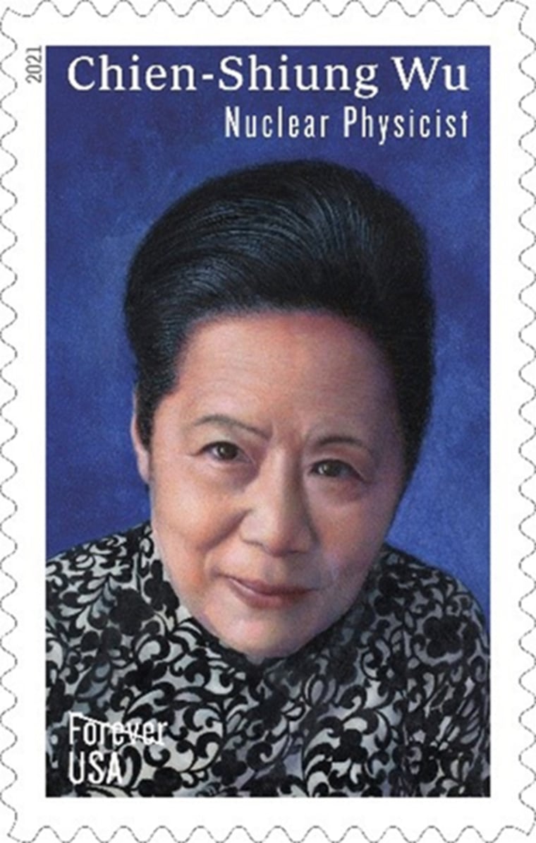 The new stamp featuring Chien-Shiung Wu.