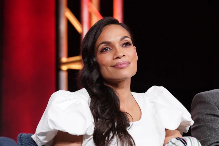 Rosario Dawson of "Briarpatch" during the NBCUniversal segment of the 2020 Winter TCA Press Tour in Pasadena, Calif. on Jan. 11, 2020.