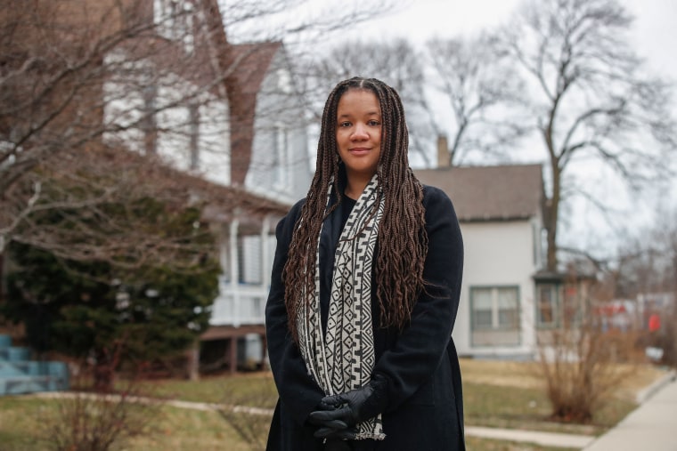 Image: Robin Sue Simmons, alderman of Evanston's 5th Ward, poses for a picture in Evanston, Ill. on March 16, 2021.