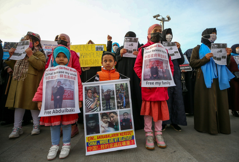 Protest in Istanbul protest against China