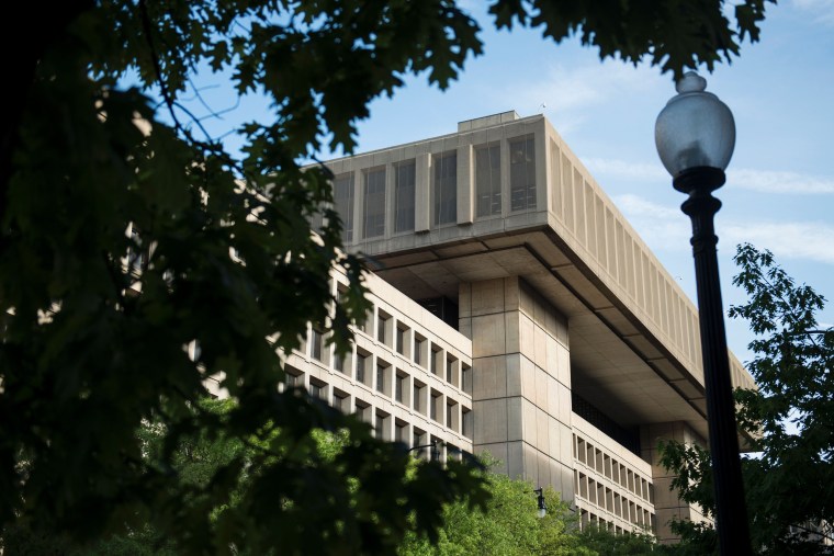 A view of the J. Edgar Hoover Building, the headquarters for the Federal Bureau of Investigation (FBI), on May 3, 2013 in Washington, DC. The FBI announcement that it will move its headquarters has sparked fierce competion in the Washington DC area withe bordering states Maryland and Virginia competing to have the FBI find a new home in their states.