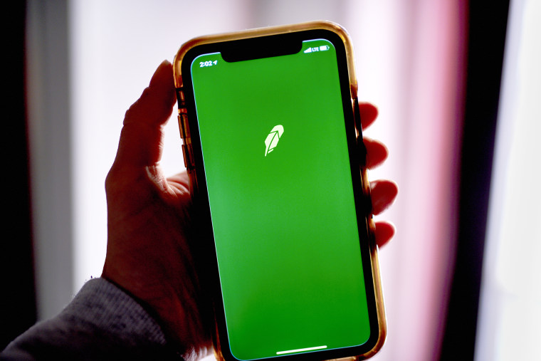 Robinhood on a smartphone on Dec. 18, 2020.