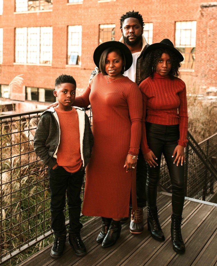 Image: Terence Lester, Jr., Cecilia Lester, Terence Lester and Zion Lester