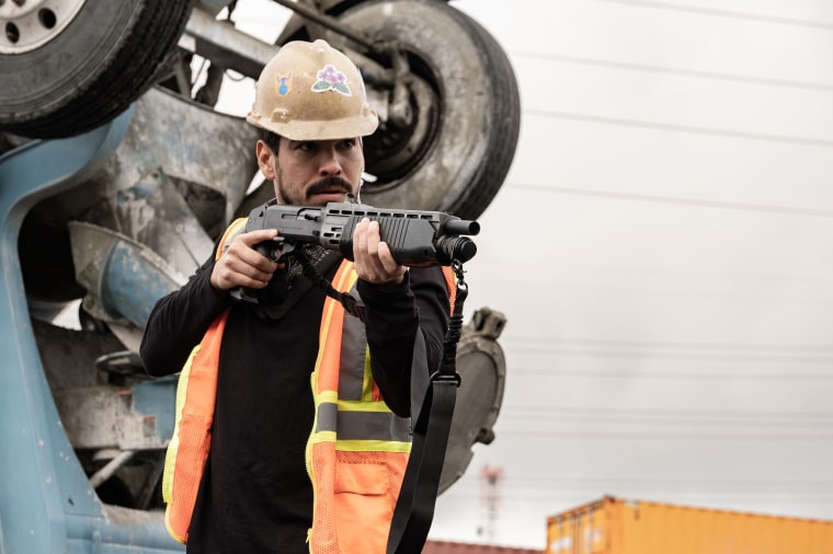 Raúl Castillo as Sam in "Wrath of Man."