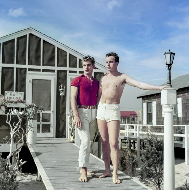 Image:; A  photo from the “Safe/Haven: Gay Life in 1950s Cherry Grove” exhibit opening Friday at the New-York Historical Society.