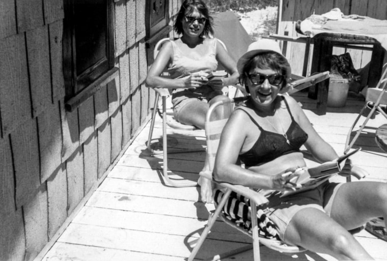 Maggie McCorkle and Audrey Hartmann in Cherry Grove, ca. 1963.