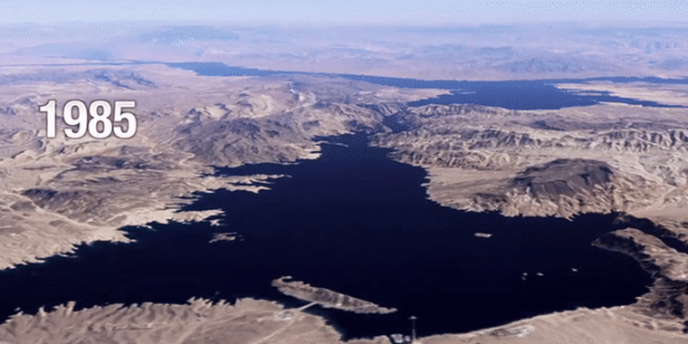 Image: Timelapse of Lake Meade