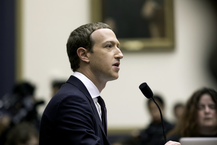 The Facebook CEO, Mark Zuckerberg, testified before the House Financial Services Committee on Oct. 23, 2019 in Washington, D.C.