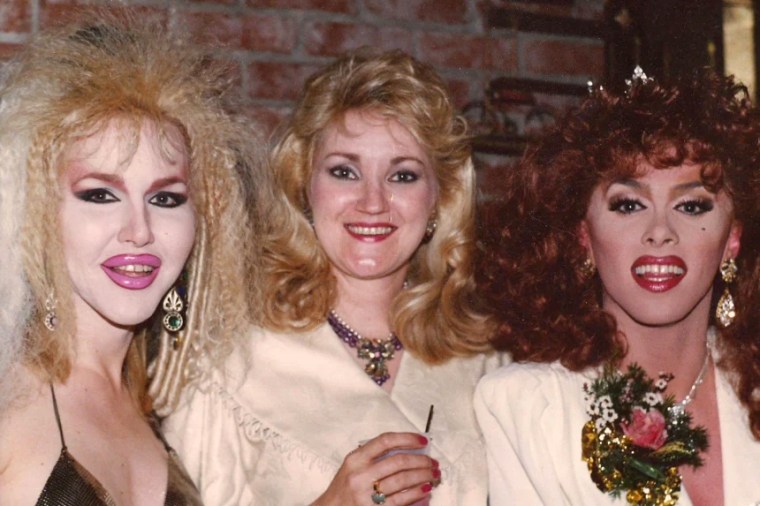 Image: Coker Burks and drag queens from the Discovery Nightclub in Little Rock, Arkansas.