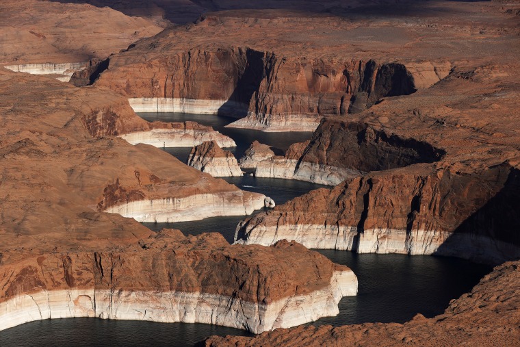 Image: Lake Powell At Historic Low Levels In Drought-Stricken West