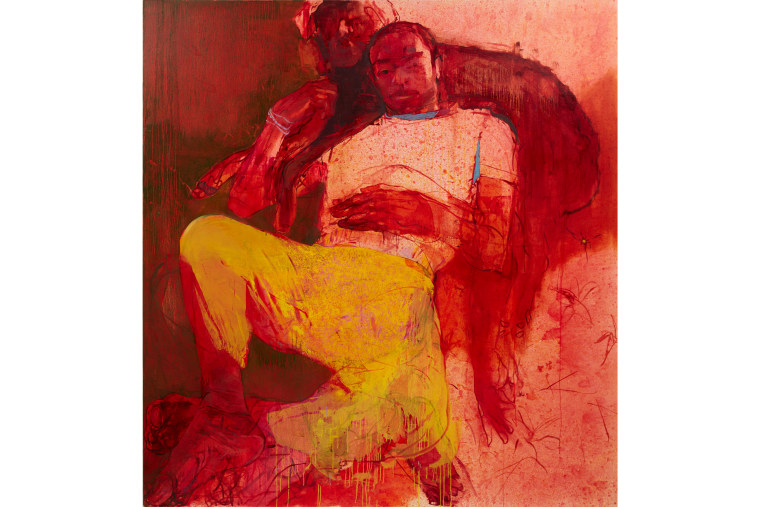 Jennifer Packer, Idle Hands, 2021, Oil on canvas.