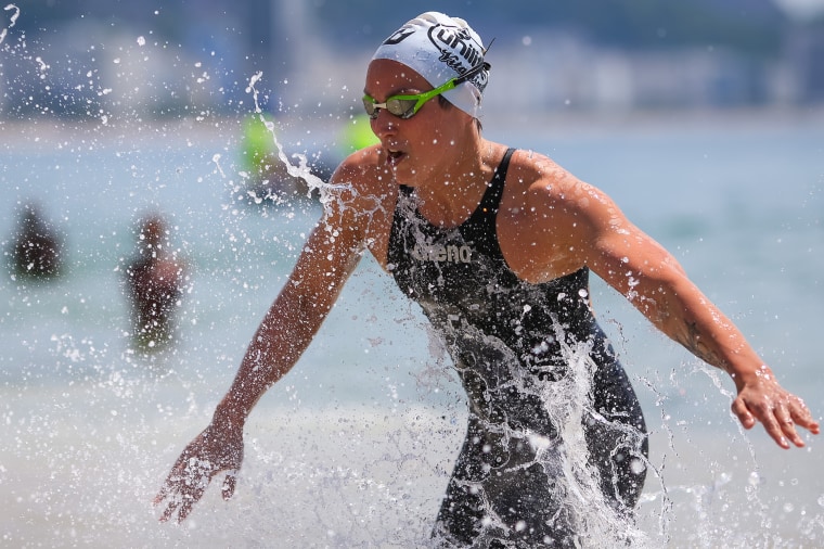 Image: Rachele Bruni on the course at Copacabana Beach during the Rei e Rainha do Mar  on Dec. 23, 2018 in Rio de Janeiro.