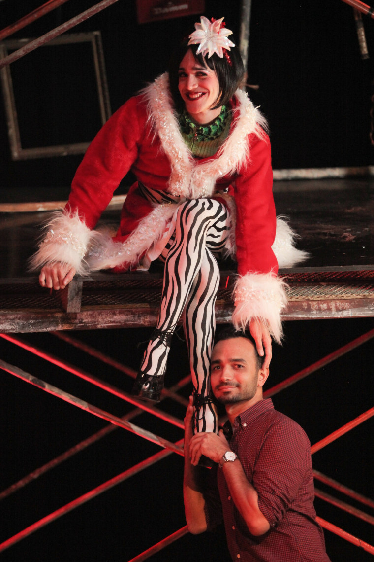 Andy Senor Jr., right, with Luis Alberto as Angel in a scene from "Revolution Rent."