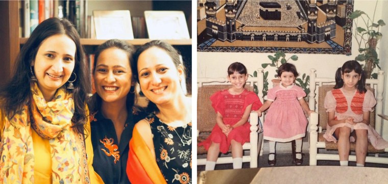 Images: Images of Dr. Farah Husain with her sisters, present day and from their childhood.