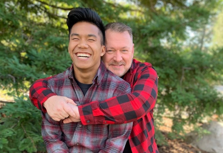 Jordan Windle and his father, Jerry.